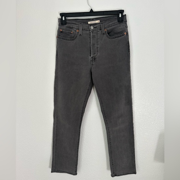 Levi’s Jeans Women’s 28 Gray Wedgie Straight High Rise Pant - Picture 1 of 6